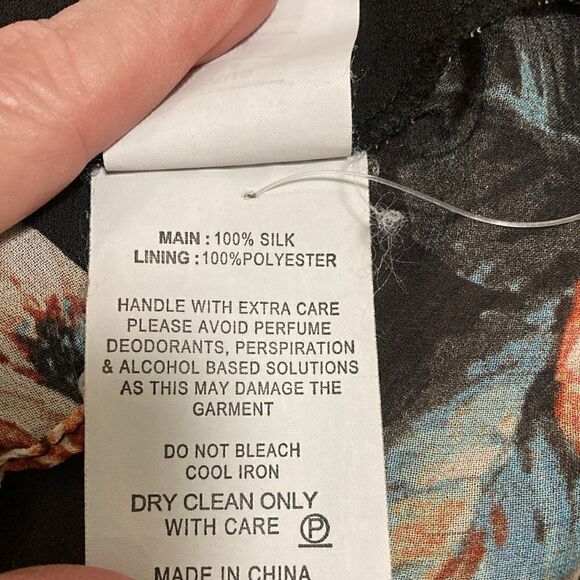 Nicholas NWOT Lola Ruffle Floral Print Silk Blouse. Size 0. - Picture 10 of 11